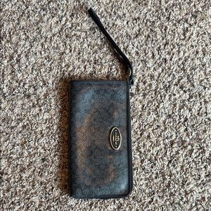 Coach Black Wristlet Wallet